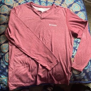 Red Columbia Omni-Wick Long Sleeve